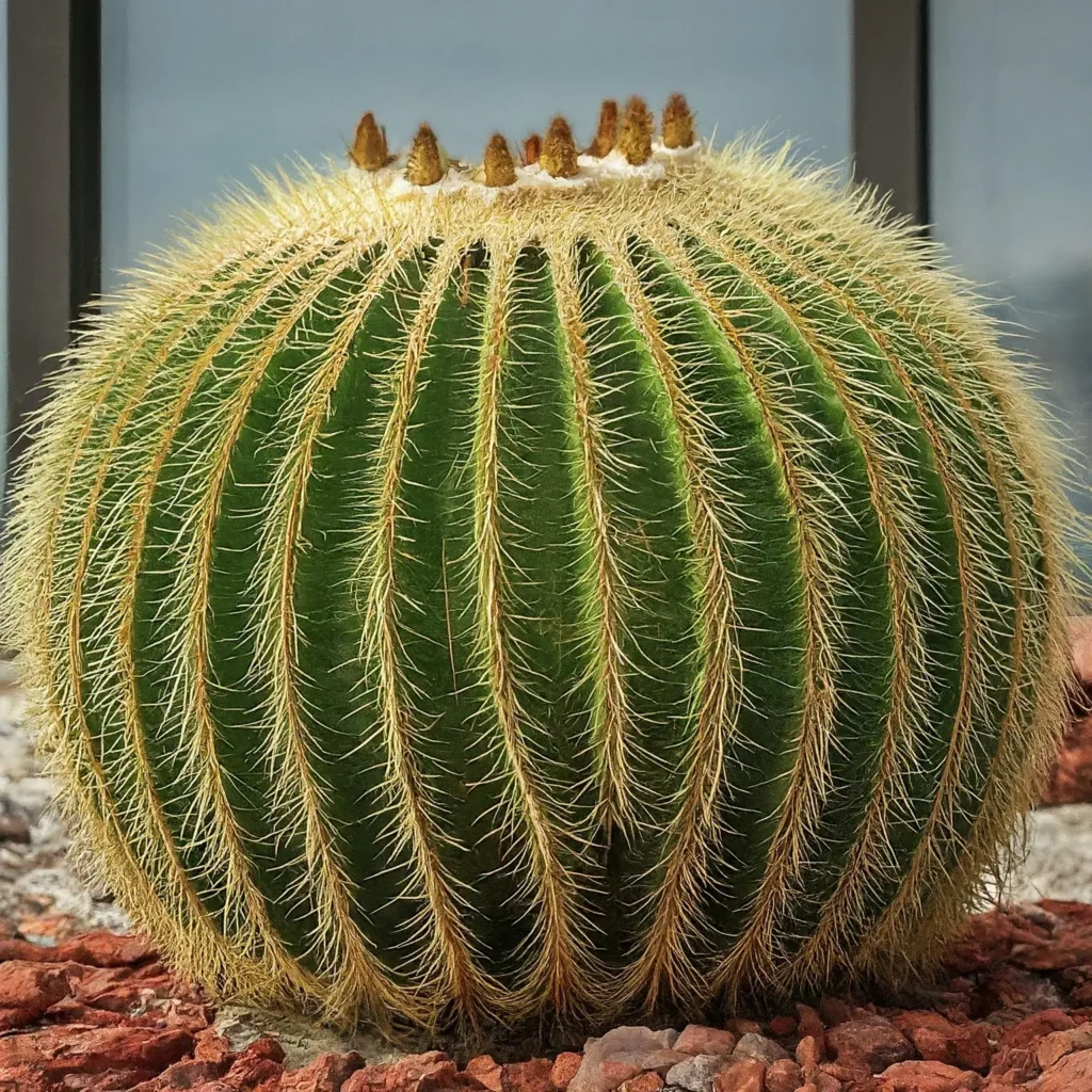 Image of a golden barrel cactus