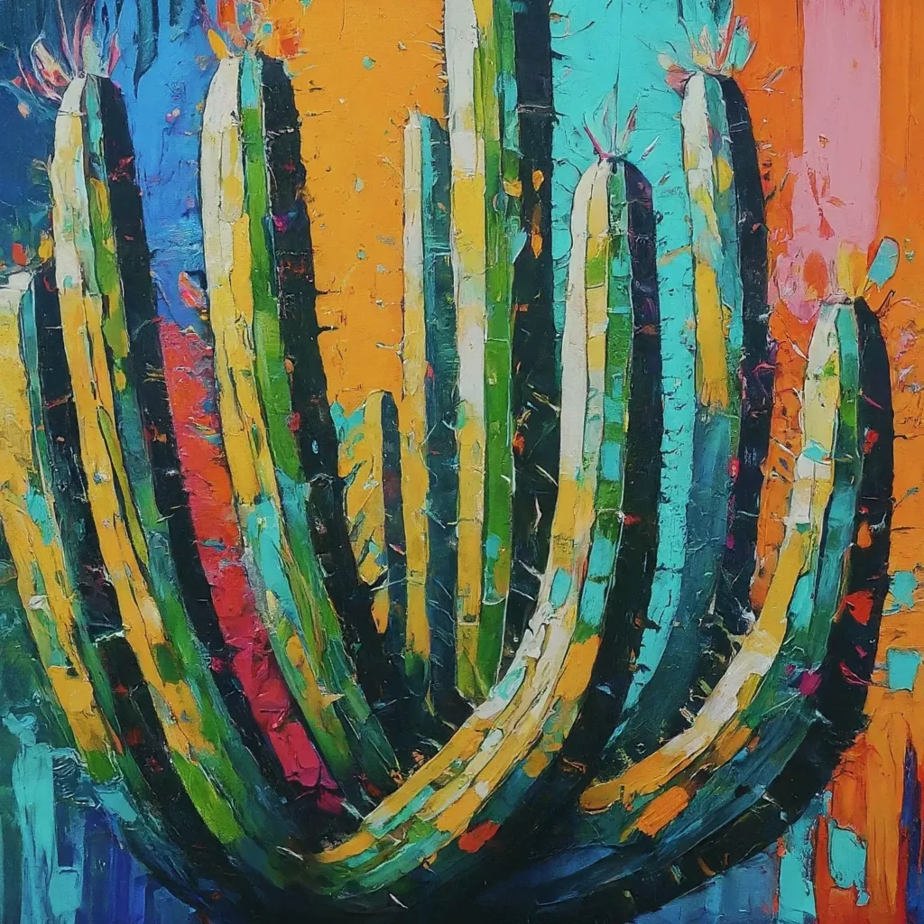 painting of a cactus